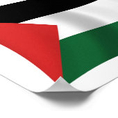 Posterprint Palestijnse Autoriteit Vlag Poster (Hoek)