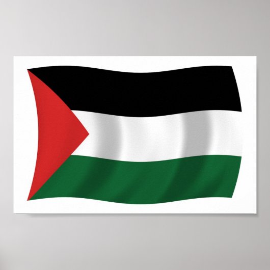 Posterprint Palestijnse Autoriteit Vlag Poster (Voorkant)