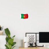 Posterprint Portugese vlag Poster (Thuiskantoor)
