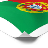 Posterprint Portugese vlag Poster (Hoek)