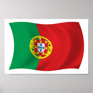 Posterprint Portugese vlag Poster
