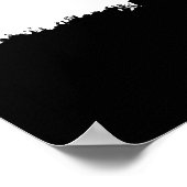 Posterprint van de silhouet van het Vrijheidsbeeld Poster (Hoek)