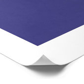 Posterprint van het Vrijheidsbeeld met witte rande Poster (Hoek)