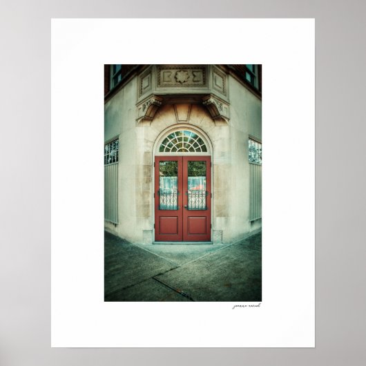 Posterprint van hoekingang poster (Voorkant)