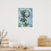 Posterprint van onverschrokken fee poster (Keuken)