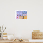 Posterprint van vriendschap poster (Keuken)