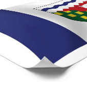 Posterprint Vlag van Northwest Territories Poster (Hoek)