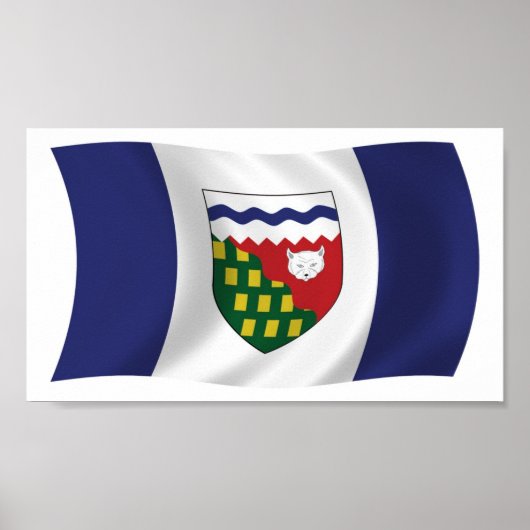Posterprint Vlag van Northwest Territories Poster (Voorkant)