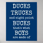 Posterprintset Waar Jongens Van Gemaakt Zijn Poster (Voorkant)