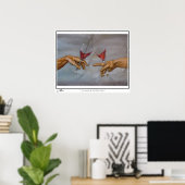 posters "a la santé de Michel Ange" (Thuiskantoor)