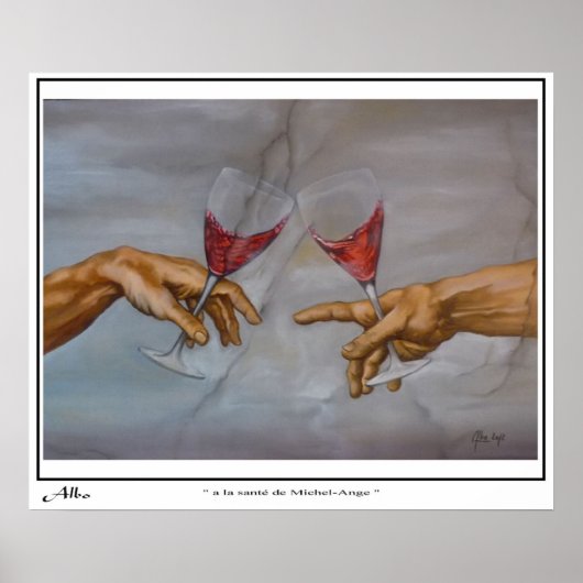 posters "a la santé de Michel Ange" (Voorkant)