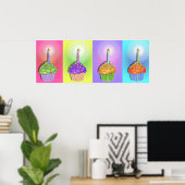 Posters, banners - vogelkoekjes poster (Thuiskantoor)