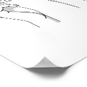 Posters Black and White Minimalist Line (Hoek)