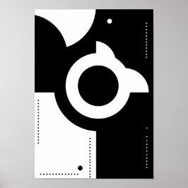 Posters Black and White Modern Abstract