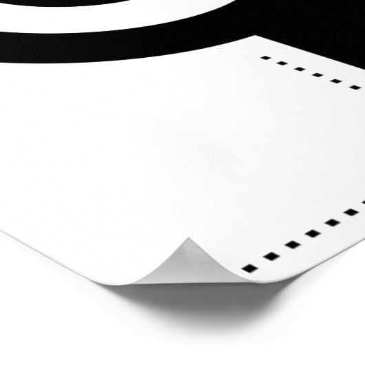 Posters Black and White Modern Abstract (Hoek)