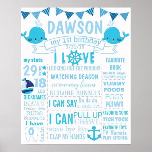 Posters bord voor groothandelaars Nautical First B (Voorkant)