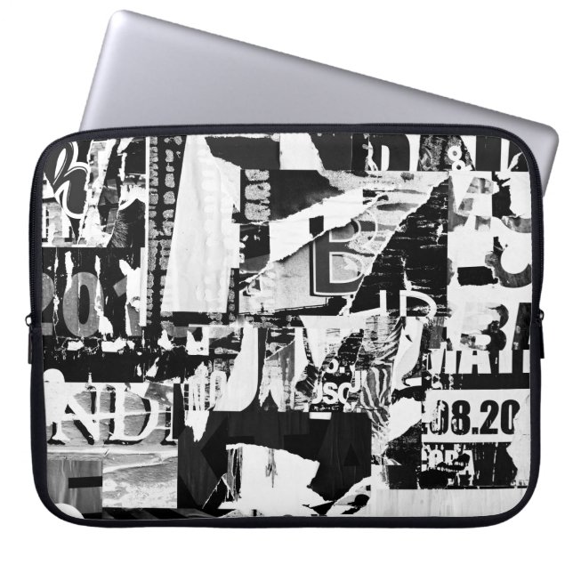 Posters collage backgrou laptop sleeve (Voorkant)