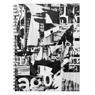 Posters collage backgrou notitieboek