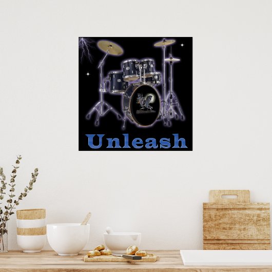 Posters drumstel (Keuken)