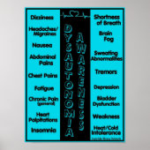 POSTERS... DYSAUTONOMIE - Symptomen Poster (Voorkant)