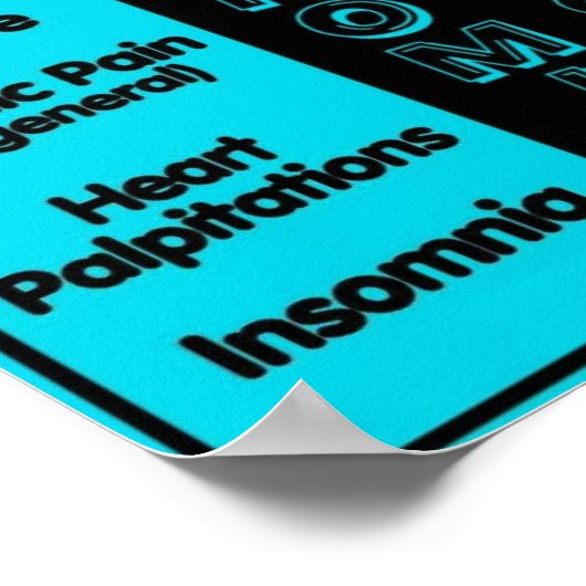 POSTERS... DYSAUTONOMIE - Symptomen Poster (Hoek)