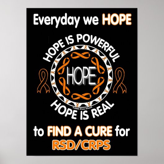 POSTERS...elke dag HOPEN we...RSD/CRPS Poster (Voorkant)