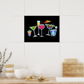 POSTERS en PRINTS VAN COCKTAIL GLASSEN (Keuken)