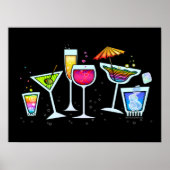POSTERS en PRINTS VAN COCKTAIL GLASSEN (Voorkant)