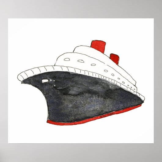 Posters en Prints van cruiseschepen (Voorkant)
