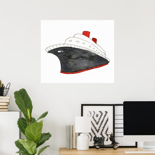 Posters en Prints van cruiseschepen (Thuiskantoor)
