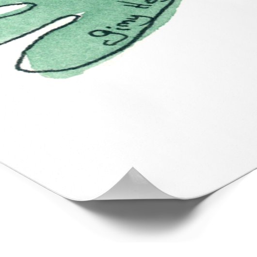 Posters en Prints van Cute Frog (Hoek)