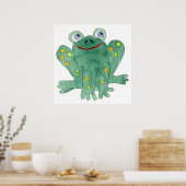 Posters en Prints van Cute Frog (Keuken)