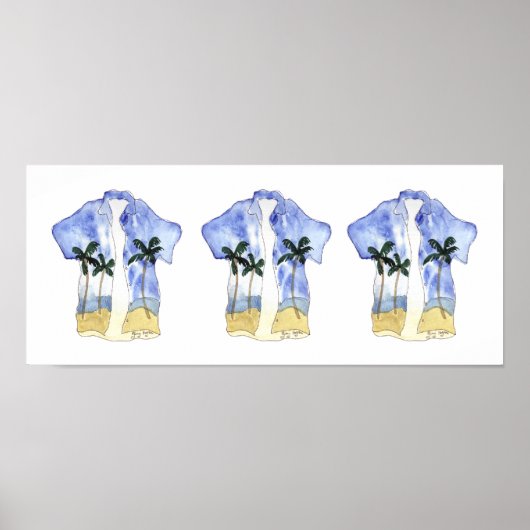 Posters en Prints van Hawaiiaanse Shirten (Voorkant)