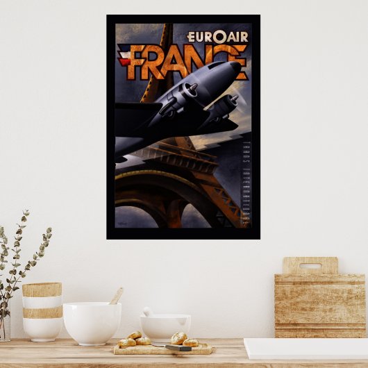  Posters Euroair-Frankrijk (Keuken)