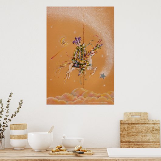 Posters, fijne kunst - Carousel Jester Poster (Keuken)