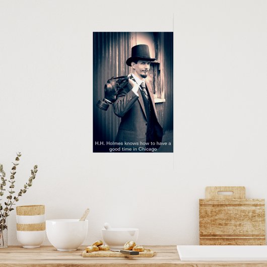 Posters: H.H. Holmes Poster (Keuken)