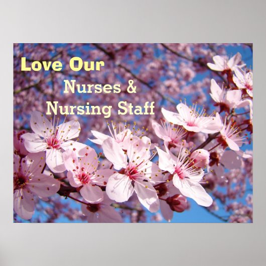 Posters houden van de zusters bloesems (Voorkant)