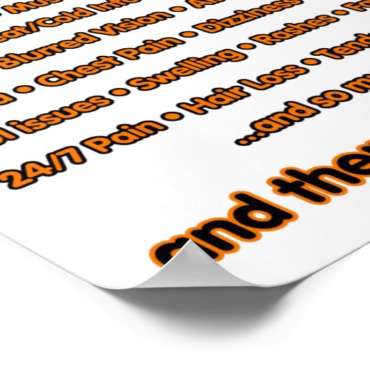 POSTERS...ik kan er niet ziek uitzien...ESD/CRPS Poster (Hoek)