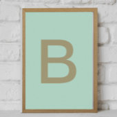 posters kid letter initial 