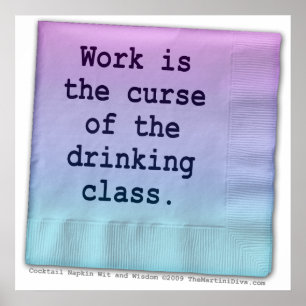 Posters, kunst - Curse van de drink klasse Poster