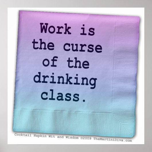 Posters, kunst - Curse van de drink klasse Poster (Voorkant)