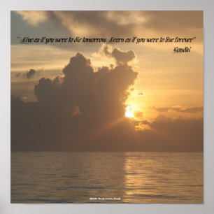 Posters: Leef alsof je morgen zou sterven. Lear Poster