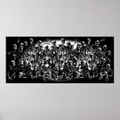 Posters met skelethorens (Voorkant)