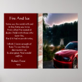 Posters met vuurrode ijsauto's (Voorkant)