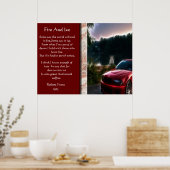 Posters met vuurrode ijsauto's (Keuken)