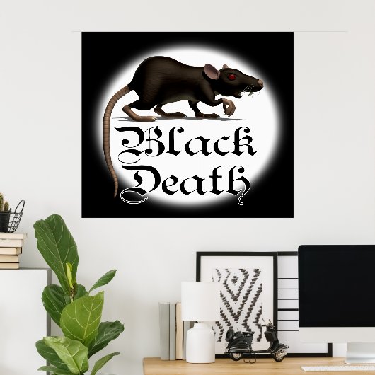 Posters met zwarte doodsteek (Thuiskantoor)