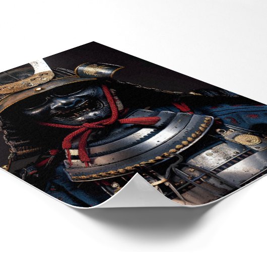 Posters muur Art Kaart afdrukken Samurai Ninja (Hoek)