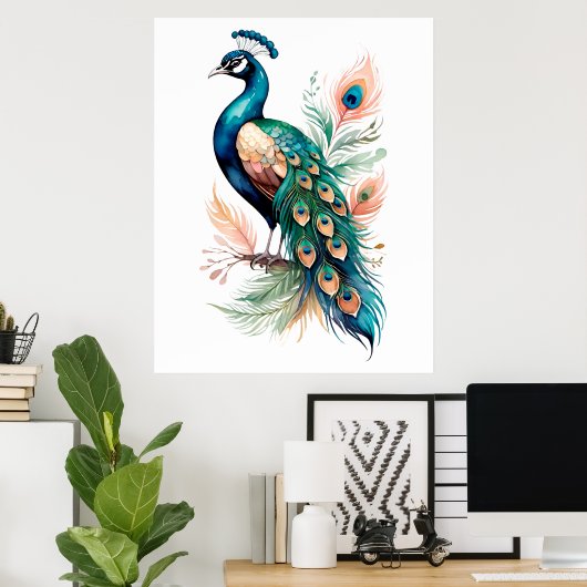 Posters pauw (Thuiskantoor)