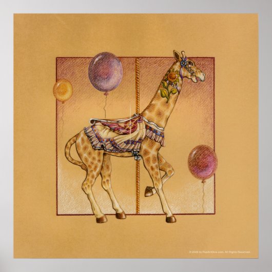 Posters, Prints - CarrouselGiraffe (Voorkant)