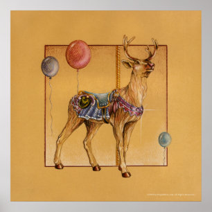 Posters, Prints - Carrouselrendieren of elanden